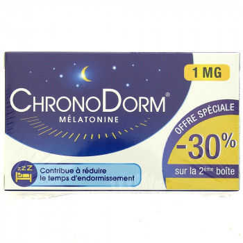 ChronoDorm Mélatonine 1mg 2x30cp