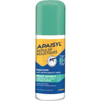 Apaisyl Répulsif Moustiques Emulsion Peaux sensibles 90ml