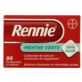 Rennie Menthe verte 96cpr