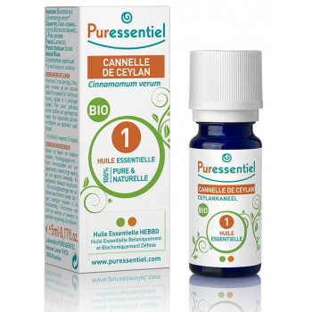 Huile Essentielle Cannelle de Ceylan Bio Puressentiel 5ml