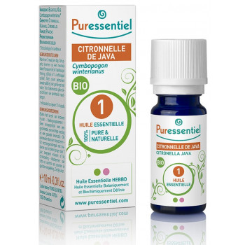 Huile Essentielle Citronnelle de Java Bio Puressentiel 10ml
