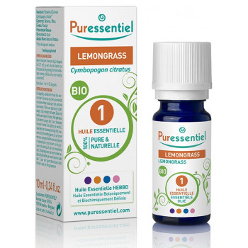Huile Essentielle Lemongrass Bio Puressentiel 10ml