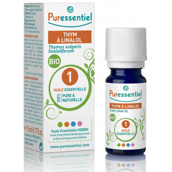 Huile Essentielle Thym à linalol Bio Puressentiel 5ml