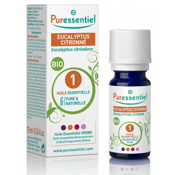 Huile Essentielle Eucalyptus citronné Bio Puressentiel 10ml