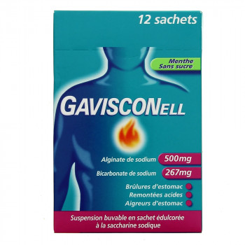 Gavisconell Menthe x12 Sachets