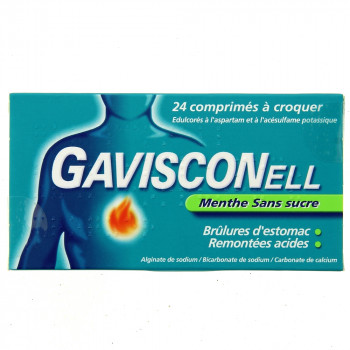 Gavisconell Menthe 24cpr