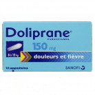 Doliprane 150mg x10 Suppositoires