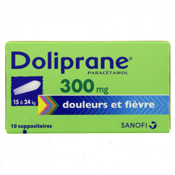Doliprane 300mg x10 Suppositoires