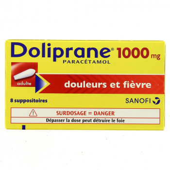 Doliprane 1g x8 Suppositoires