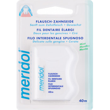 Fil Dentaire Élargi Menthe 40m Méridol
