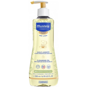 Huile lavante à l'avocat bio 500ml Mustela