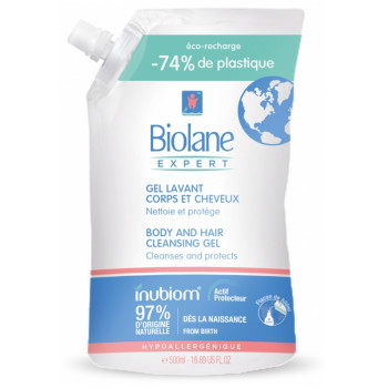 Gel lavant éco recharge 500ml Biolane