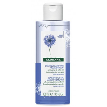Démaquillant yeux waterproof au bleuet 100ml Klorane