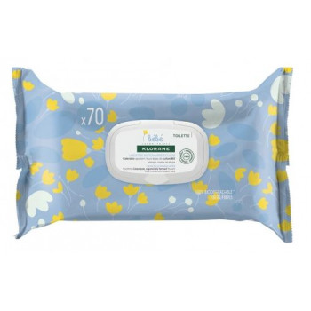 Lingettes nettoyantes x70 Klorane Bébé