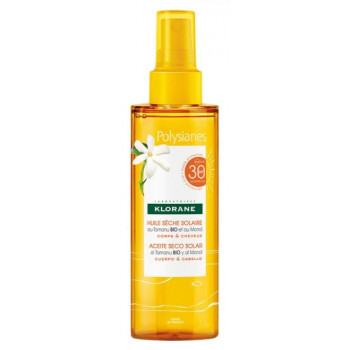 Huile sèche spf30 200ml Klorane Polysianes