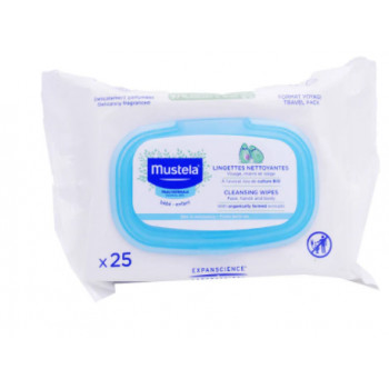 Lingettes nettoyantes à l'avocat Bio x25 Mustela