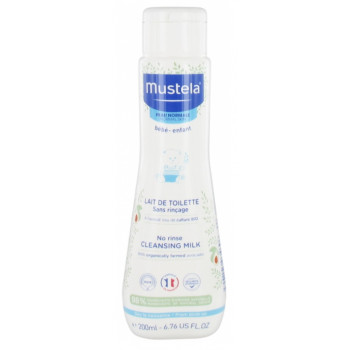 Lait de toilette sans rinçage à l'avocat bio 200ml Mustela