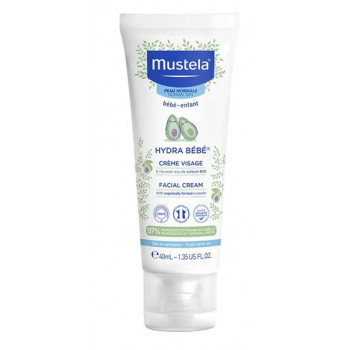 Hydra bébé crème visage à l'avocat bio 40ml Mustela