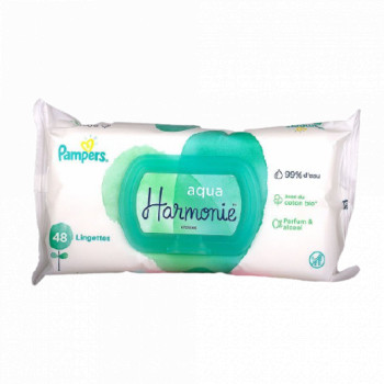 Pampers Harmonie - Aqua Lingettes x48