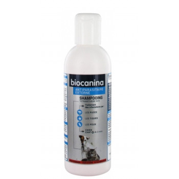 Shampooing Antiparasitaire Tetramethrine Chien & Chat 200ml Biocanina