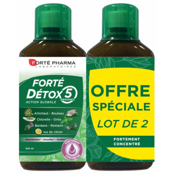 Forté Détox x5 Organes 2x500ml Forté Pharma