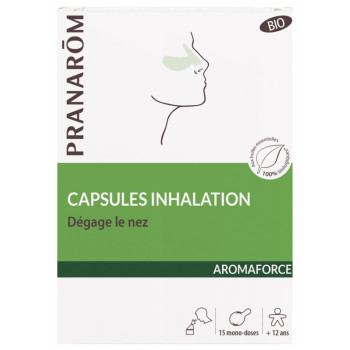 Aromaforce Capsules Inhalation Bio x15 mono-doses Pranarôm