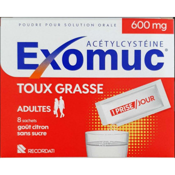 Exomuc 600mg toux grasse x6 sachets