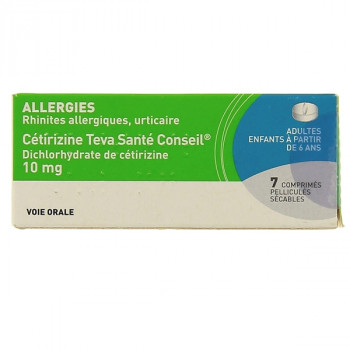 Cetirizine Teva 10mg 7cpr