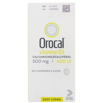 Orocal Vit D3 500mg/200UI 180cp