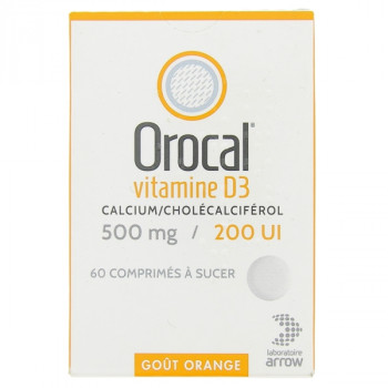 Orocal Vit D3 500mg/200UI 60cp
