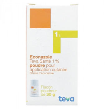 Econazole Teva 1% poudre 30g