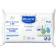Lingettes nettoyantes de coton bio à l'eau x60 Mustela