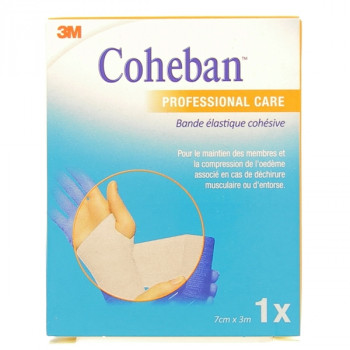 Coheban bande de contention blanc 7cm x 3m 3M