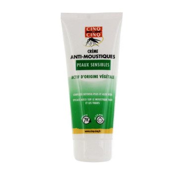 Crème anti-moustiques peaux sensibles 100ml Cinq sur Cinq