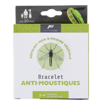 Bracelet Anti-moustiques Kaki Pharmavoyage