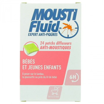 Moustifluid 24 patchs diffuseurs anti-moustiques