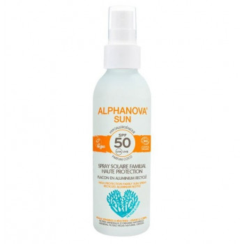 Spray Solaire Familiale Hypoallergénique SPF50 150g Alphanova