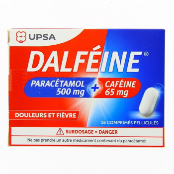 Dalfeine paracetamol 500MG + cafeine 65MG 16 