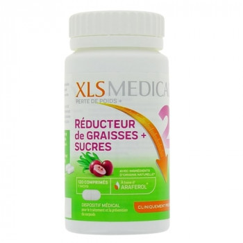 XLS Medical Réducteur de graisse + sucre x120cpr