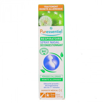 Respiratoire Spray Nasal Décongestionnant Bio 30ml Puressentiel