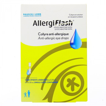 AllergiFlash 0,05% Collyre x10 unidoses Bausch + Lomb