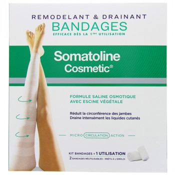 Bandages Kit 1ère utilisation x2 bandages réutilisables Somatoline
