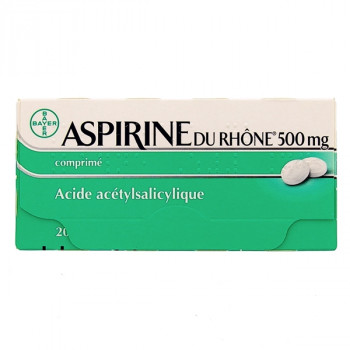 Aspirine du Rhône 500mg 20cpr