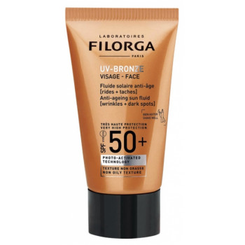 UV-Bronze Visage Fluide Solaire anti-âge SPF50+ 40ml Filorga