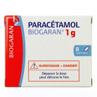 Paracétamol Biogaran 1g 8cpr