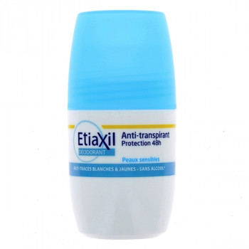 Anti-transpirant Roll-on Protection 48h Peaux sensibles 50ml Etiaxil