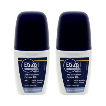 Anti-transpirant Roll-on MEN Contrôle 48h 2x50ml Etiaxil