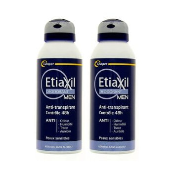 Anti-transpirant Aérosol Men Contrôle 48h 2x150ml Etiaxil