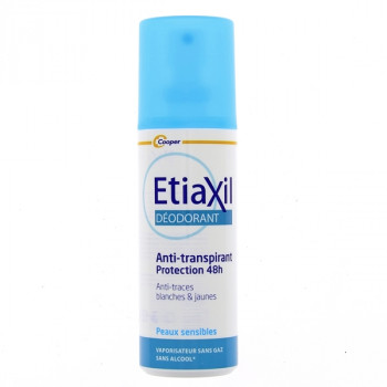 Anti-transpirant Spray Protection 48h Peaux Sensibles 100ml Etiaxil