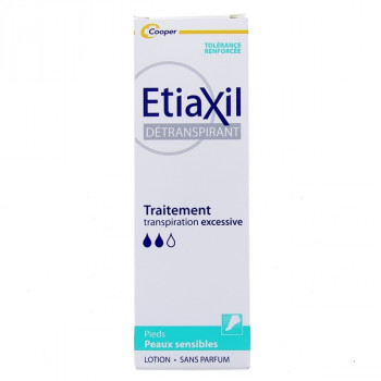 Détranspirant lotion Pieds Peaux Sensibles 100ml Etiaxil